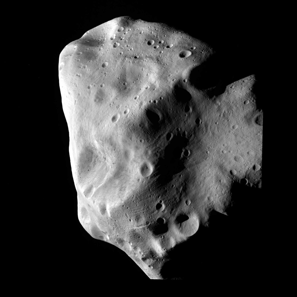 Close view of asteroid (21) Lutetia